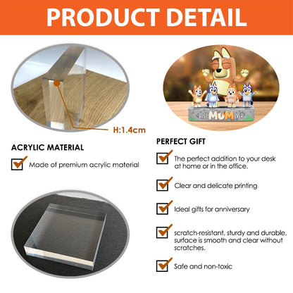 Cool Mum And Dad - Personalized Mother Custom Shaped Acrylic Plaque