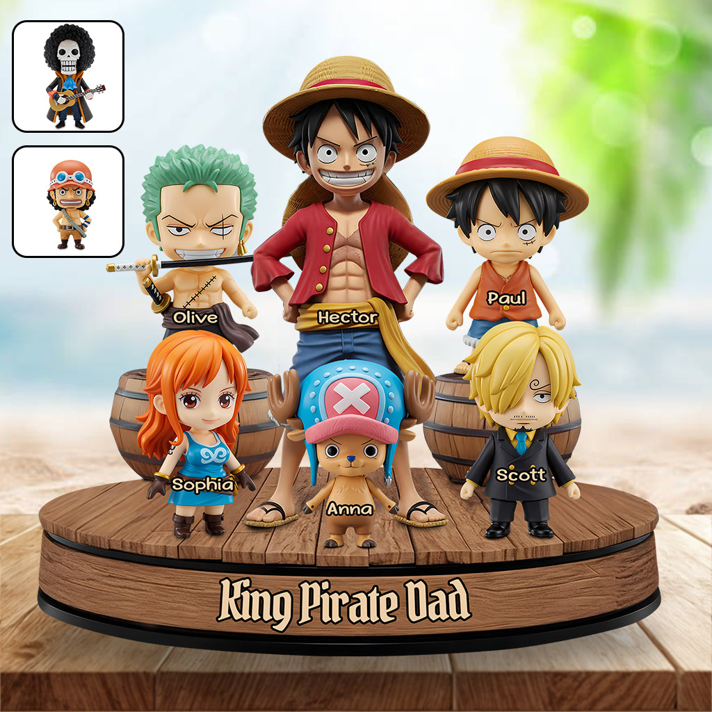 Pirate Dad - Personalized Anime Custom Shaped Acrylic Plaque