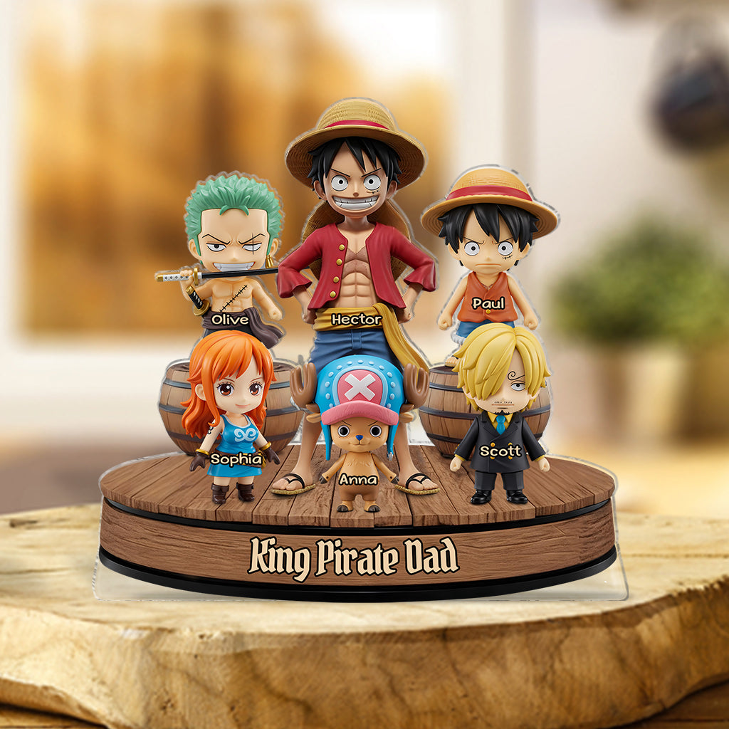 Pirate Dad - Personalized Anime Custom Shaped Acrylic Plaque