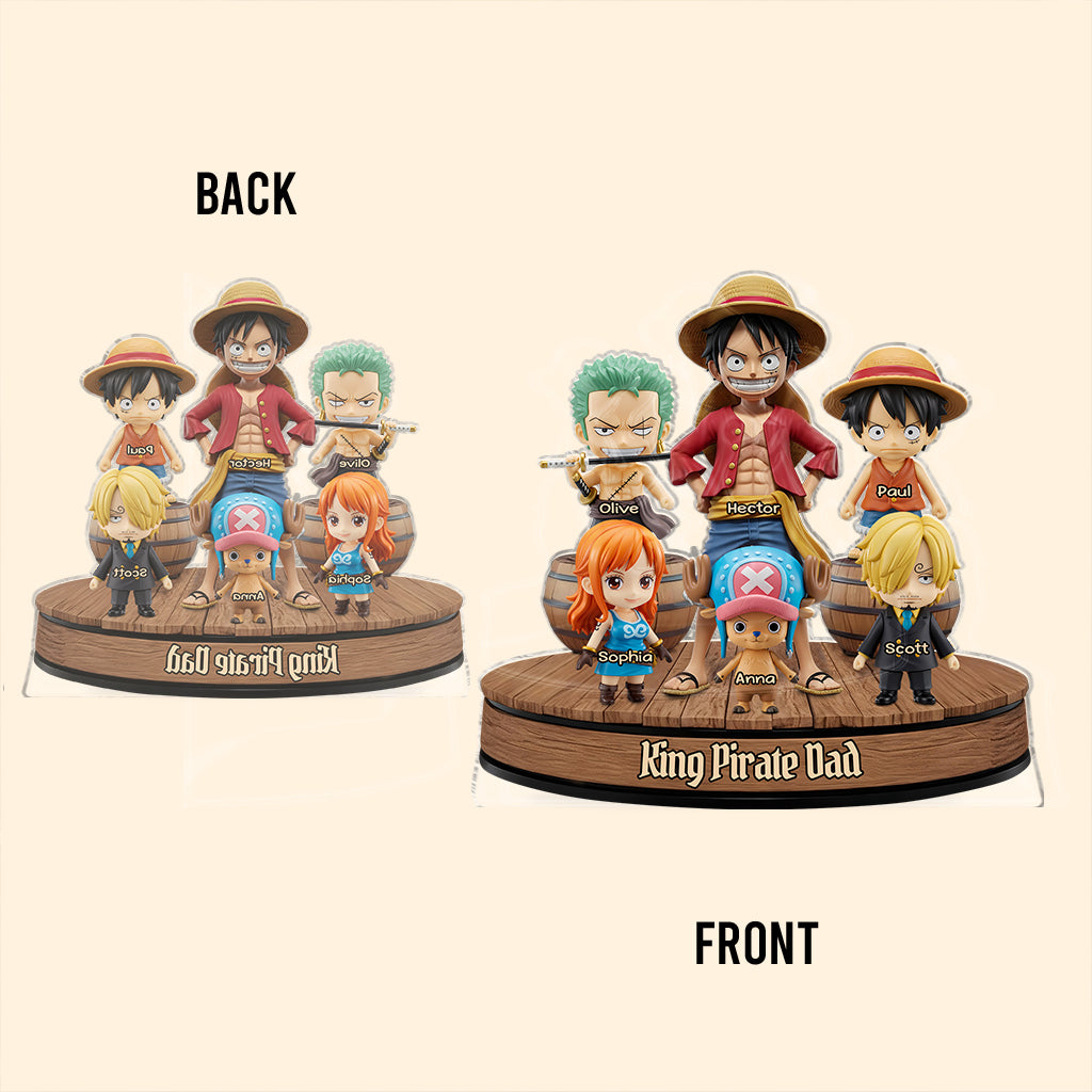Pirate Dad - Personalized Anime Custom Shaped Acrylic Plaque