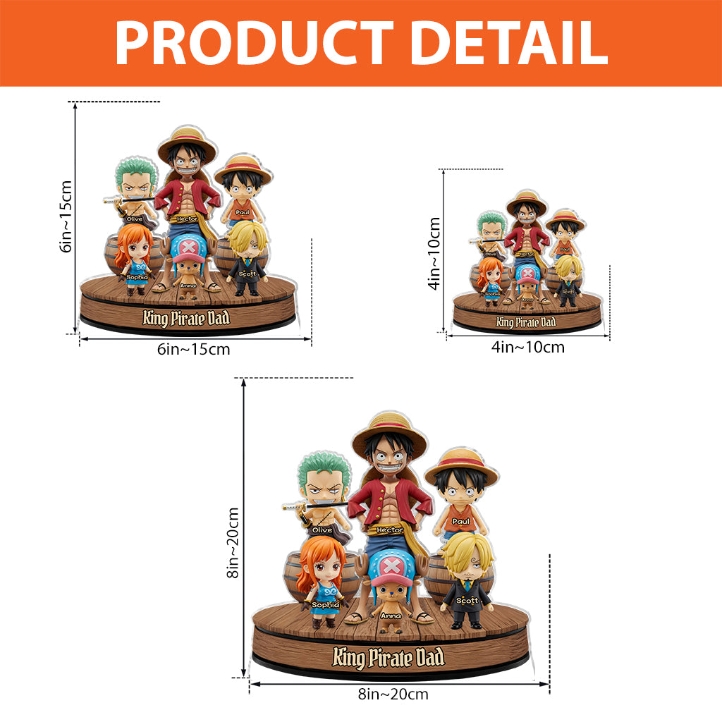 Pirate Dad - Personalized Anime Custom Shaped Acrylic Plaque