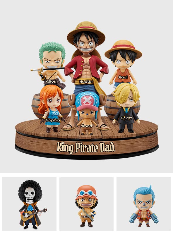 Pirate Dad - Personalized Anime Custom Shaped Acrylic Plaque