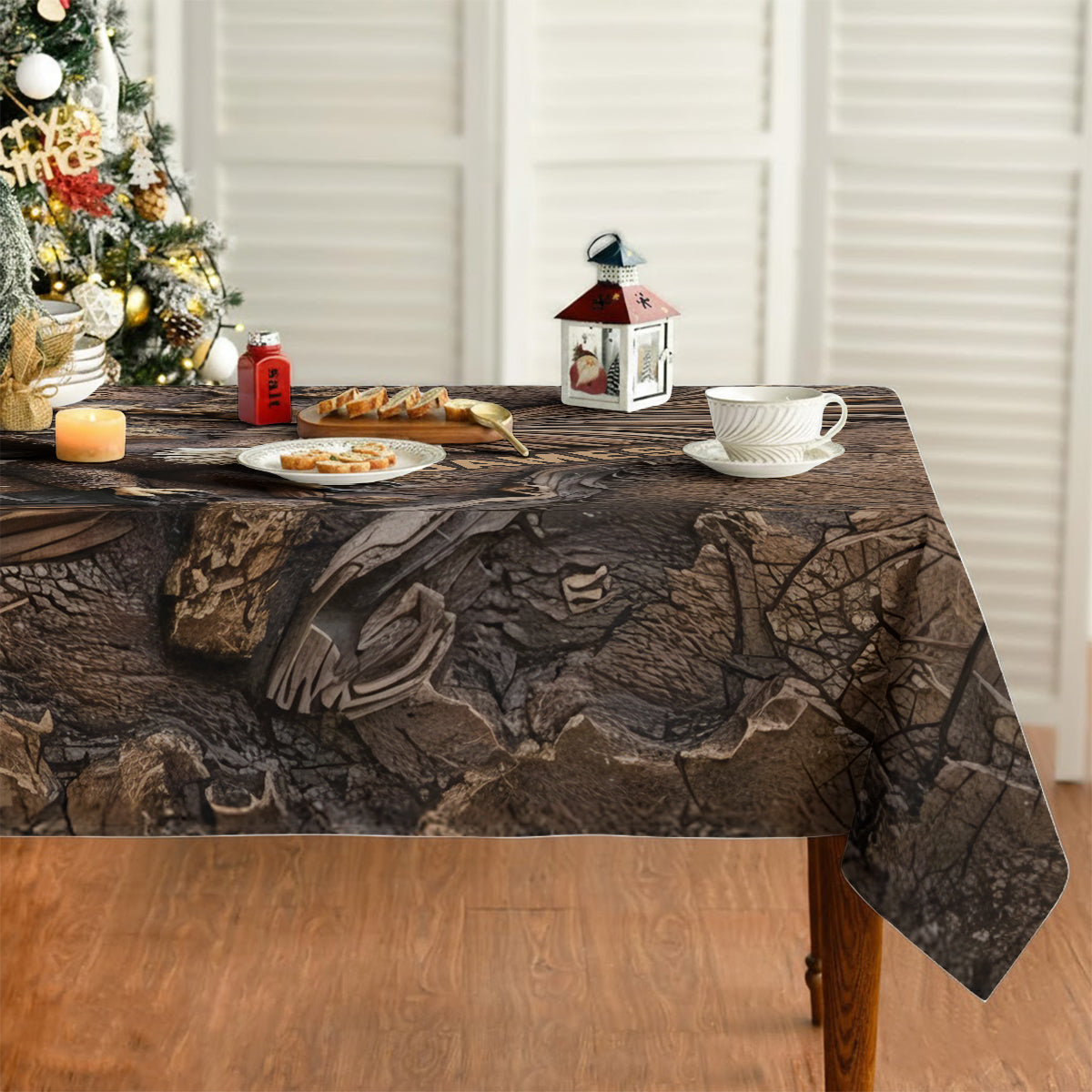 Eagle Wooden - Personalized Bald Eagle Table Cloth Cover