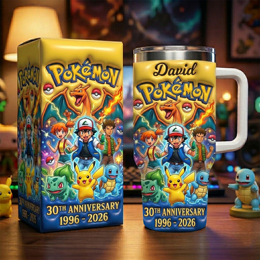 Best Memories - Personalized Monster Trainer Tumbler With Handle