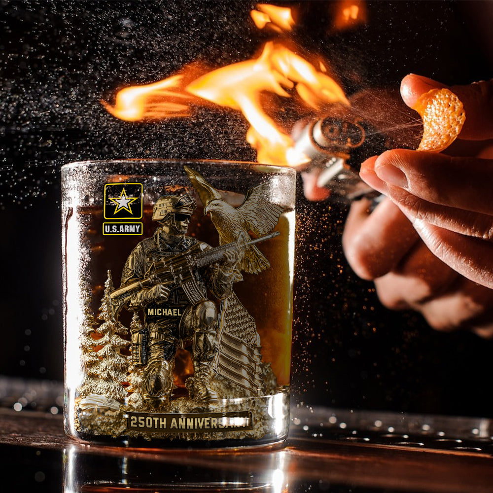 I'm A Soldier - Personalized Veteran Whiskey Glass