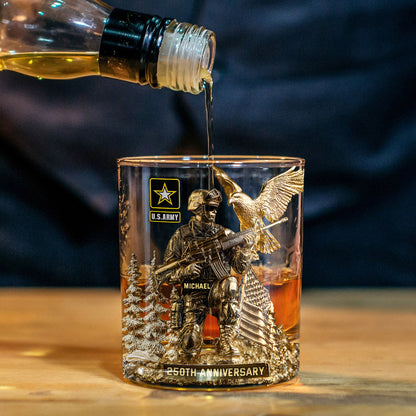 I'm A Soldier - Personalized Veteran Whiskey Glass