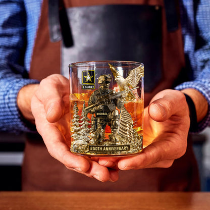 I'm A Soldier - Personalized Veteran Whiskey Glass