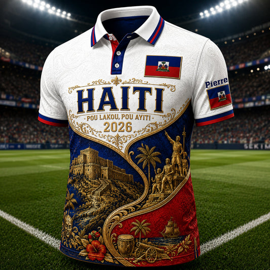 Pou Lakou, Pou Ayaiti - Personalized Expats Polo Shirt