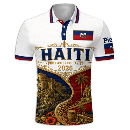 Pou Lakou, Pou Ayaiti - Personalized Expats Polo Shirt