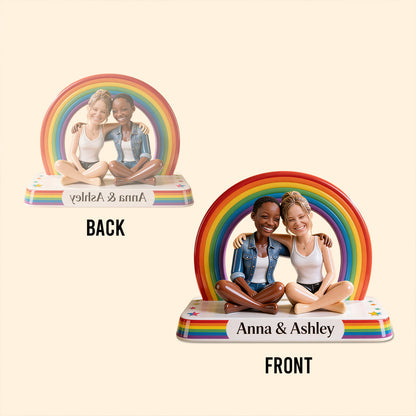 LGBT Pride Month - Personalized LGBT Support Custom Shaped Acrylic Plaque