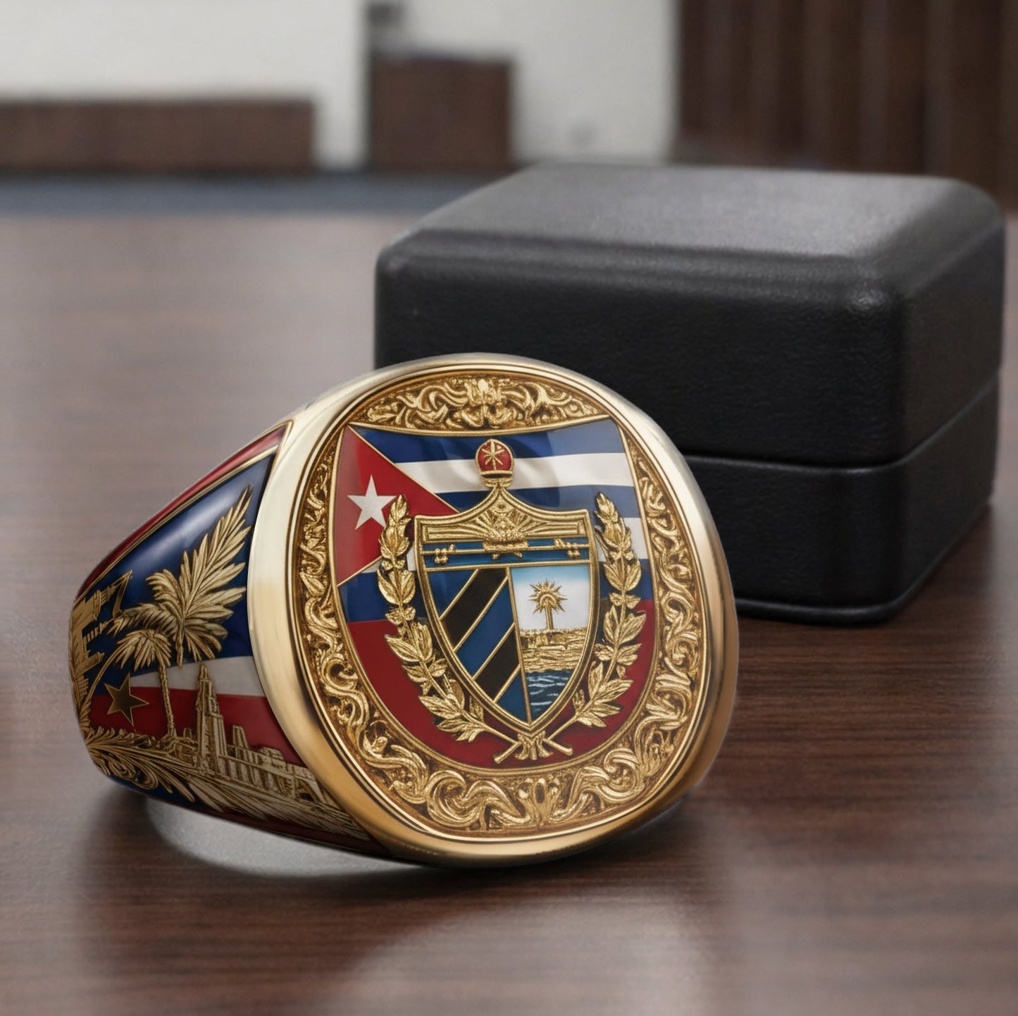 Proud Cuba - Personalized Expats Signet Ring