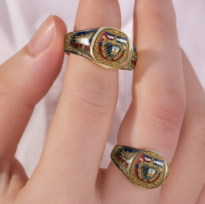 Proud Cuba - Personalized Expats Signet Ring