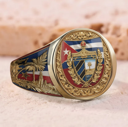 Proud Cuba - Personalized Expats Signet Ring