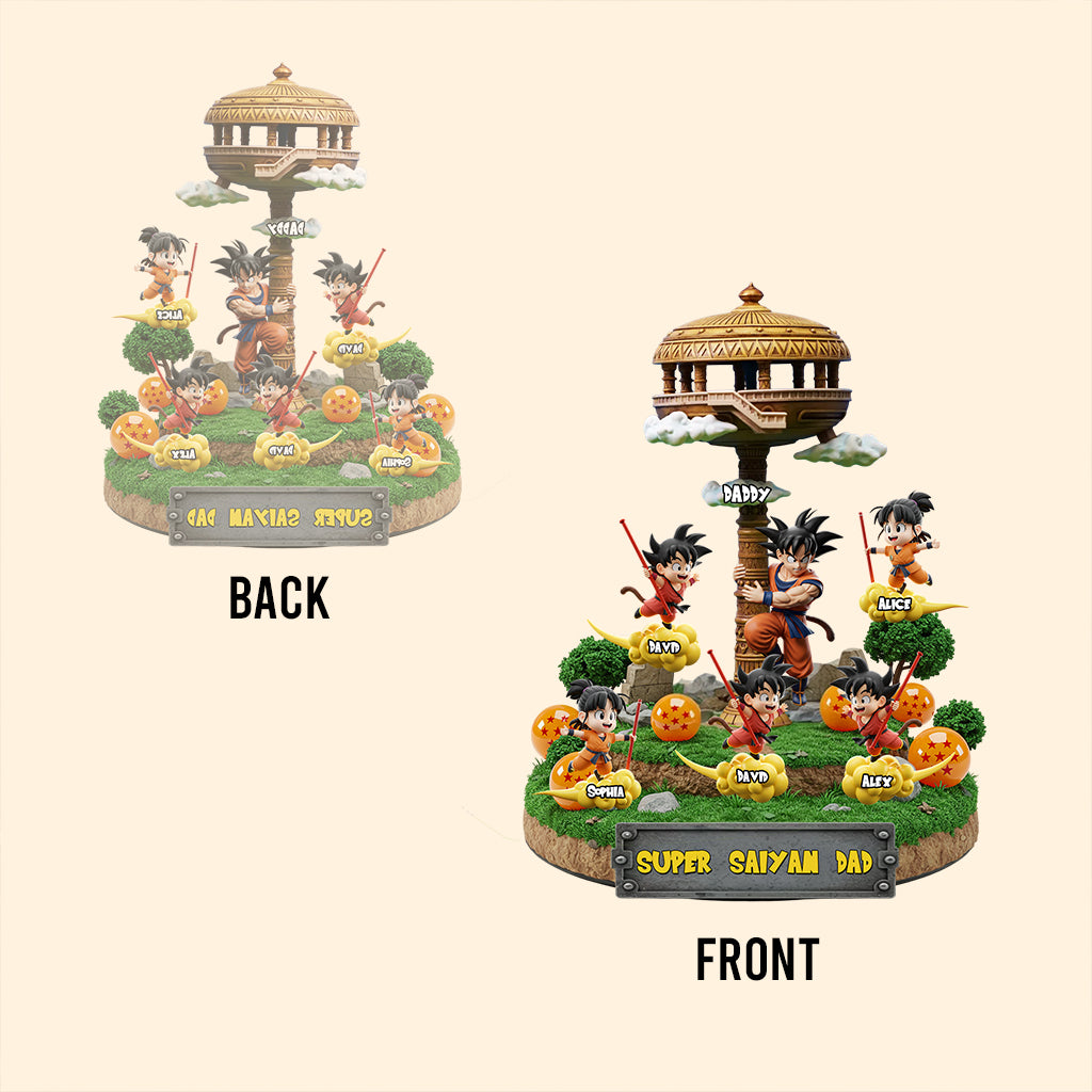 Strong Dad - Personalized Seven Balls Custom Shaped Acrylic Plaque