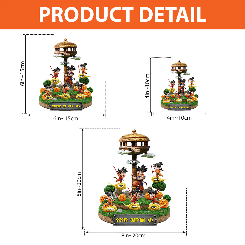 Strong Dad - Personalized Seven Balls Custom Shaped Acrylic Plaque