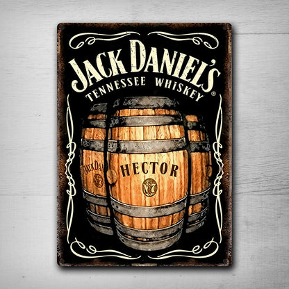 Rustic Sign For Whiskey Lover - Personalized Whisky Rectangle Metal Sign