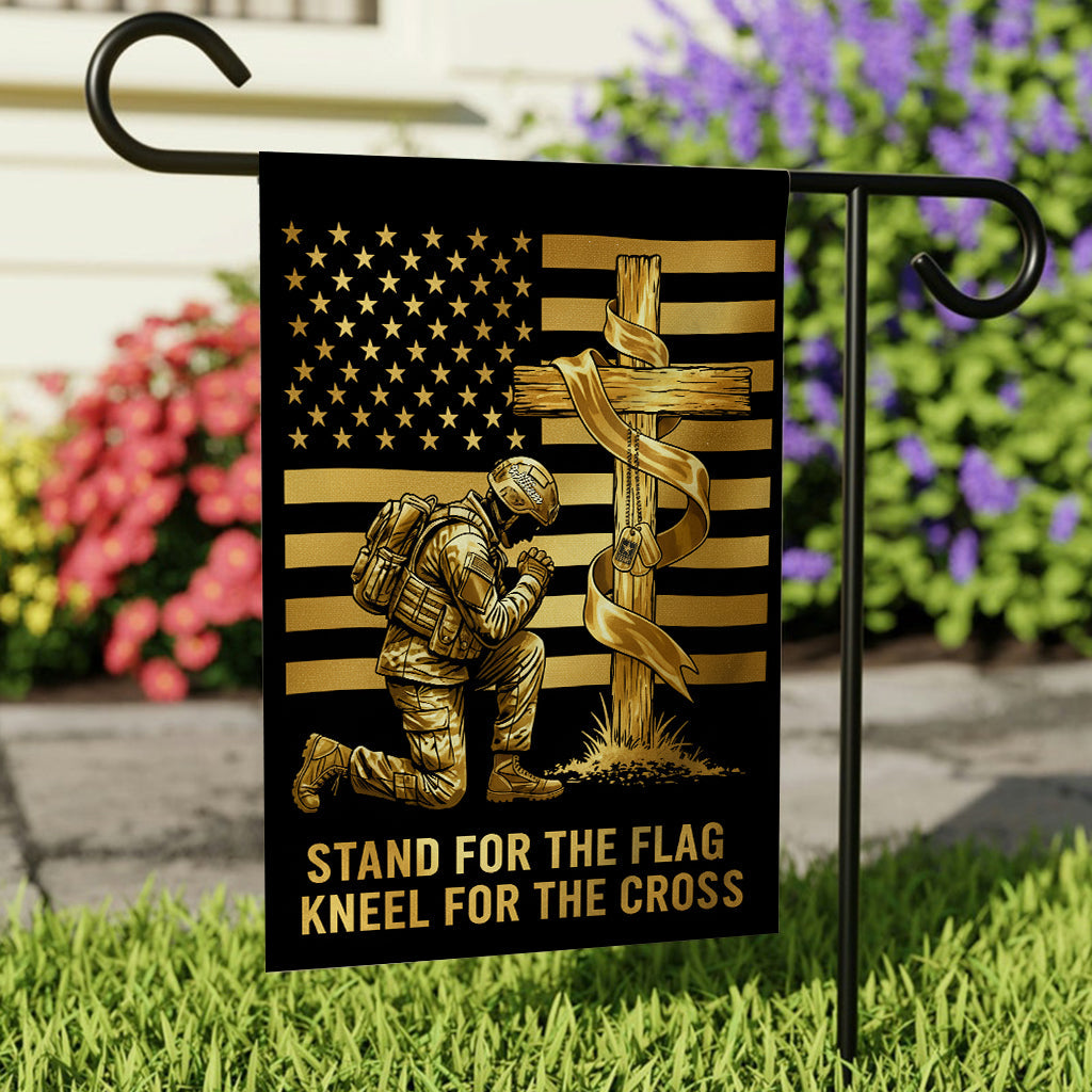 Military Faith - Personalized Veteran Garden Flag