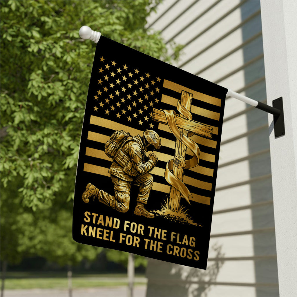 Military Faith - Personalized Veteran Garden Flag
