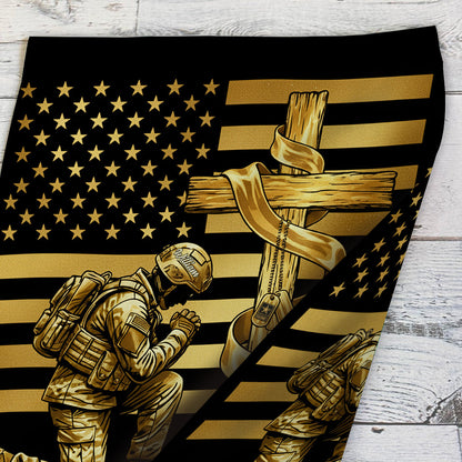 Military Faith - Personalized Veteran Garden Flag