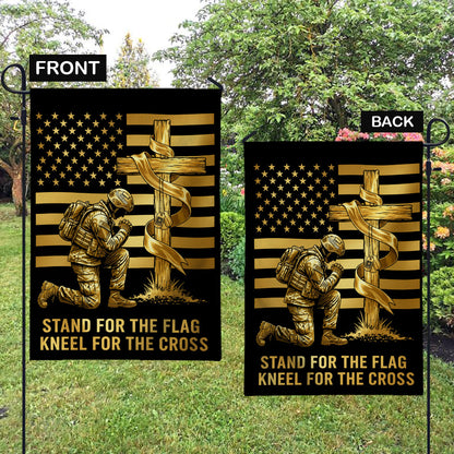 Military Faith - Personalized Veteran Garden Flag