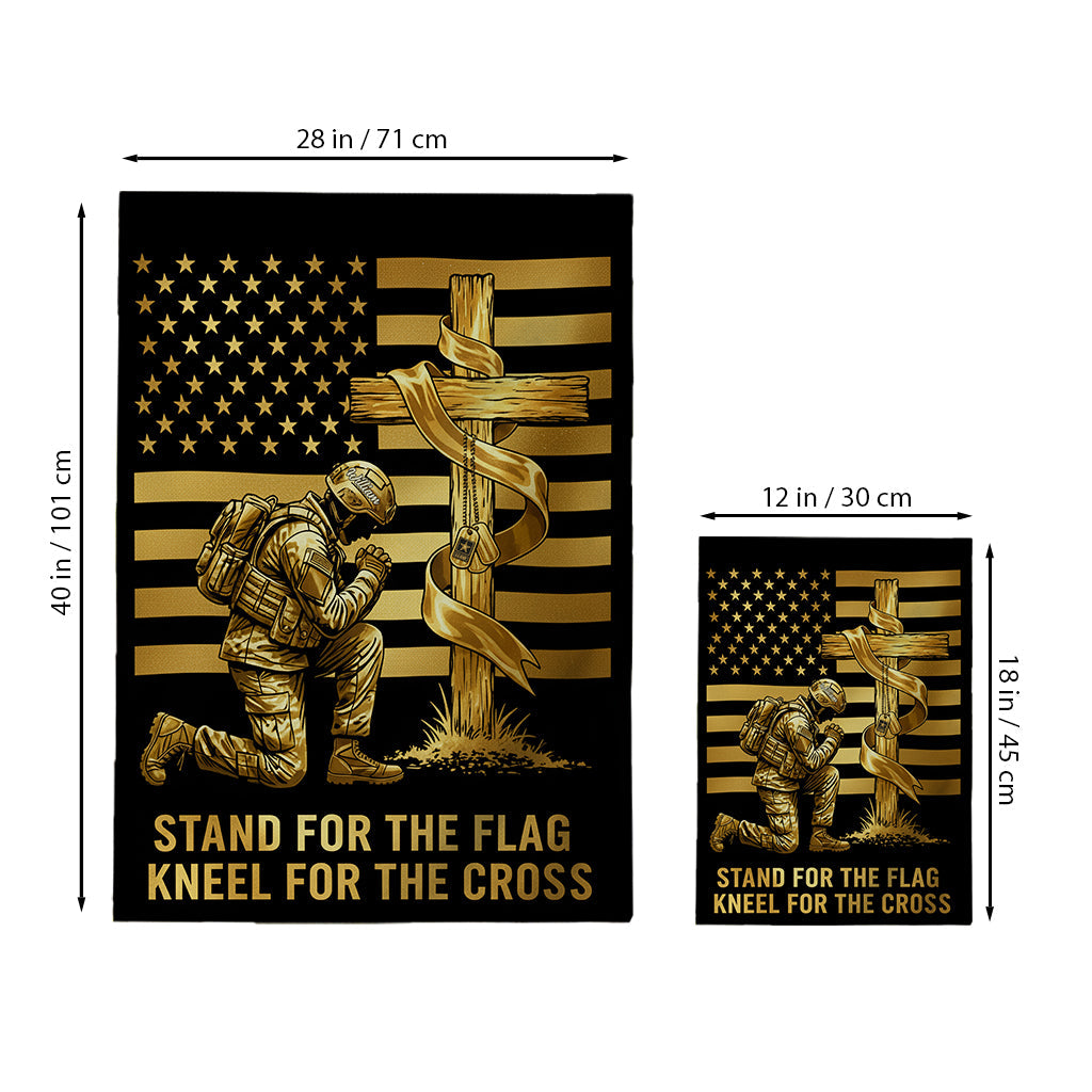 Military Faith - Personalized Veteran Garden Flag