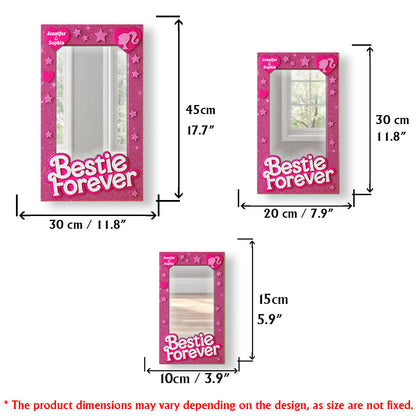 Bestie Forever - Personalized Bestie Wall Hanging Mirror
