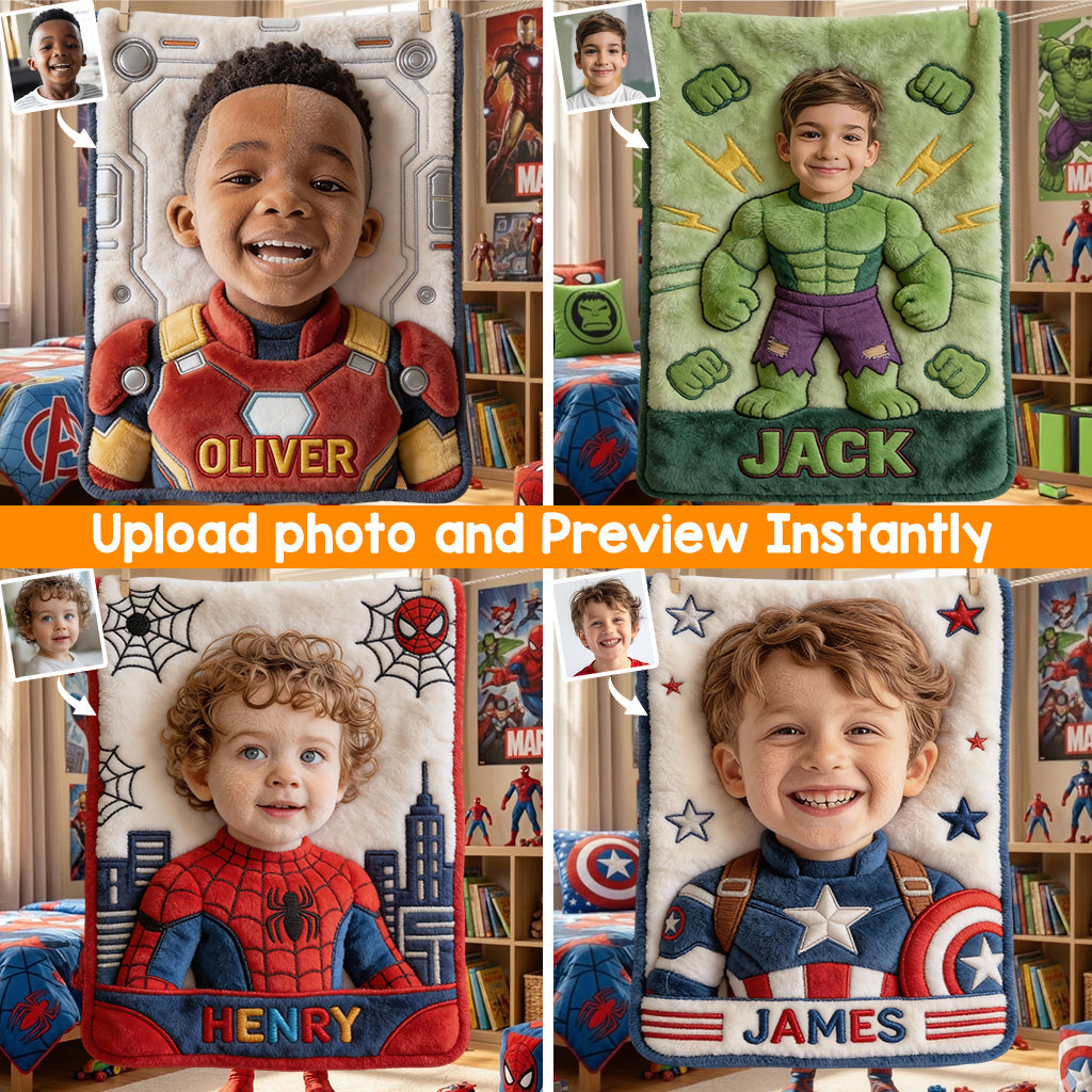 Custom Any Photo - Personalized Marvelous Universe Blanket