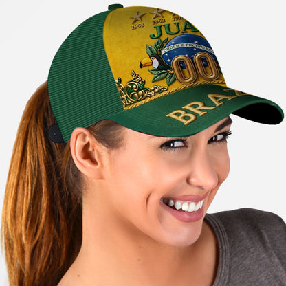 Brazil Five Times Champion - Personalized Soccer Classic Cap