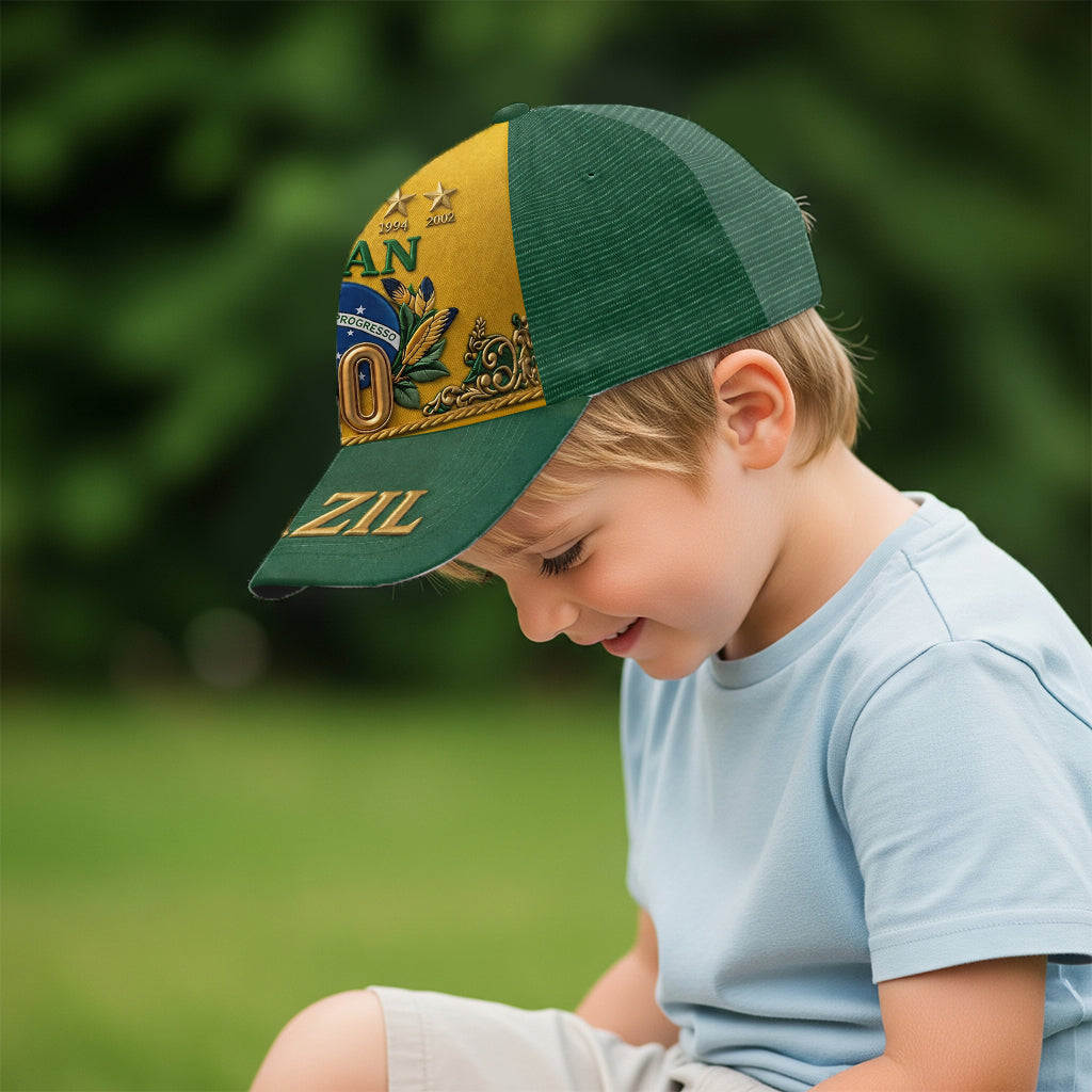 Brazil Five Times Champion - Personalized Soccer Classic Cap