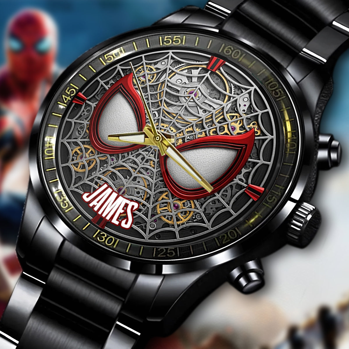 Cool Spider Mask - Personalized Marvelous Universe Hand Watch