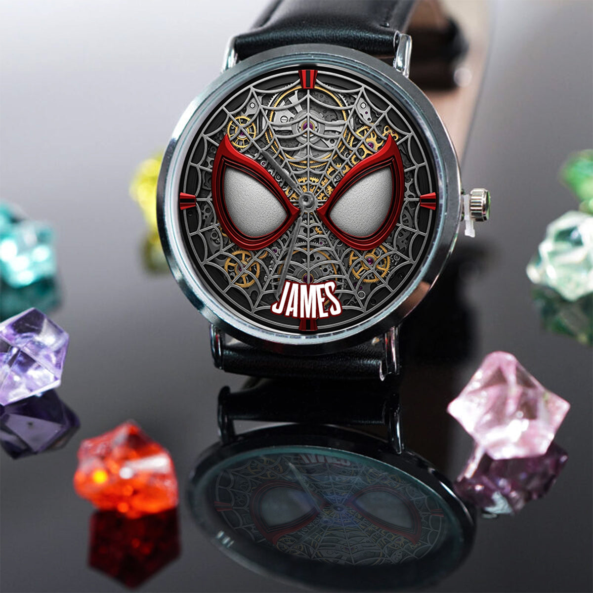 Cool Spider Mask - Personalized Marvelous Universe Hand Watch