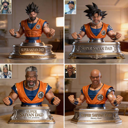 Super Saiyan Dad - Personalized Seven Balls Custom Shaped Acrylic Plaque