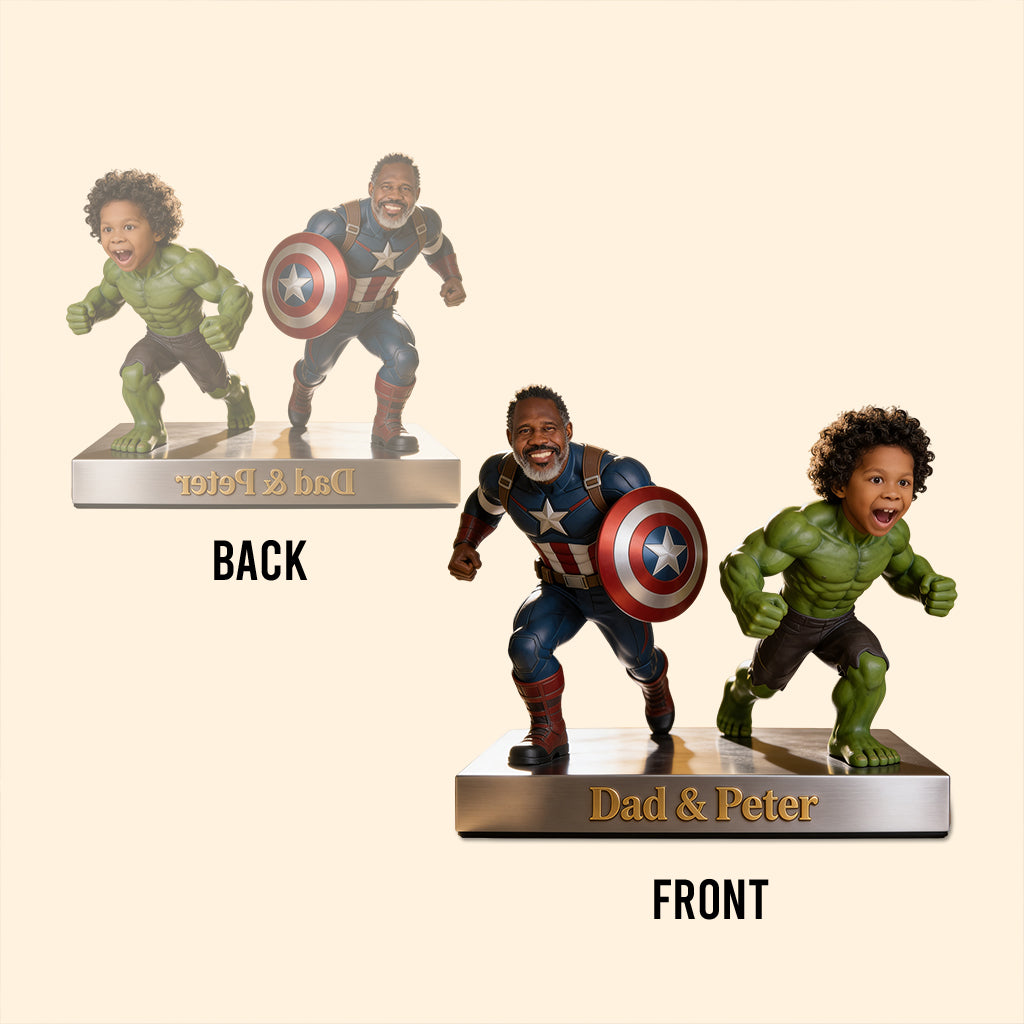 Father Gift, Funny Father Gift - Personalized Marvelous Universe Custom Shaped Acrylic Plaque