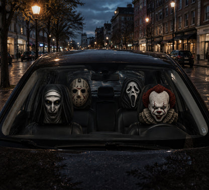 Get In Loser We're Going Killing - Personalized Horror Character Car Headrest Covers
