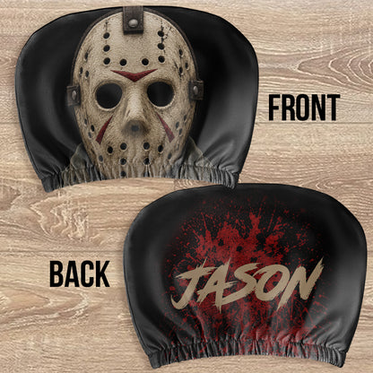 Get In Loser We're Going Killing - Personalized Horror Character Car Headrest Covers