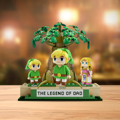 The Legend Of Dad - Personalized The Hero's Legend Custom Shaped Acrylic Plaque
