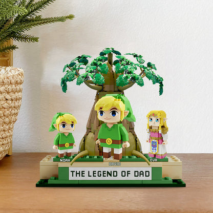 The Legend Of Dad - Personalized The Hero's Legend Custom Shaped Acrylic Plaque