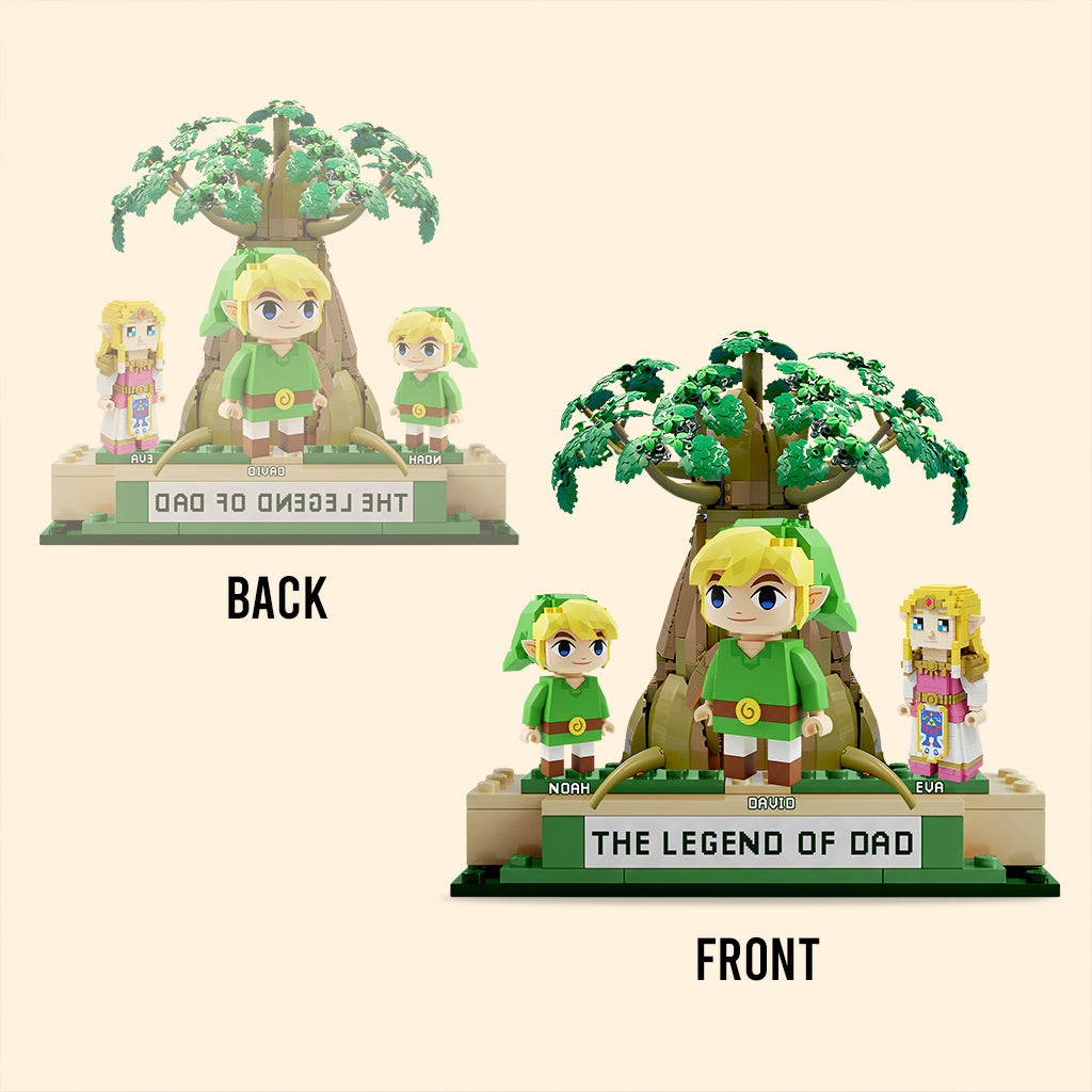 The Legend Of Dad - Personalized The Hero's Legend Custom Shaped Acrylic Plaque