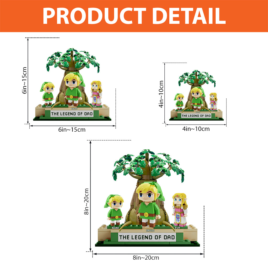 The Legend Of Dad - Personalized The Hero's Legend Custom Shaped Acrylic Plaque