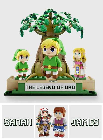 The Legend Of Dad - Personalized The Hero's Legend Custom Shaped Acrylic Plaque