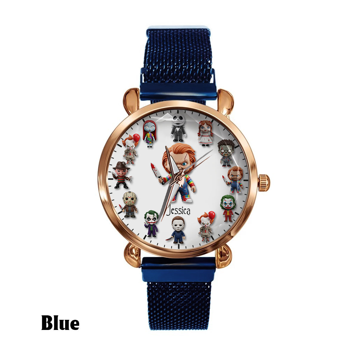 Just A Girl Who Loves Horror Movies - Personalized Women Hand Watch