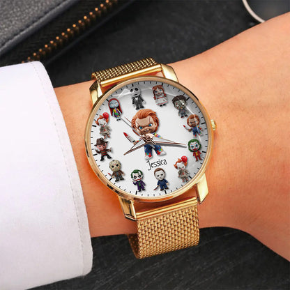 Just A Girl Who Loves Horror Movies - Personalized Women Hand Watch