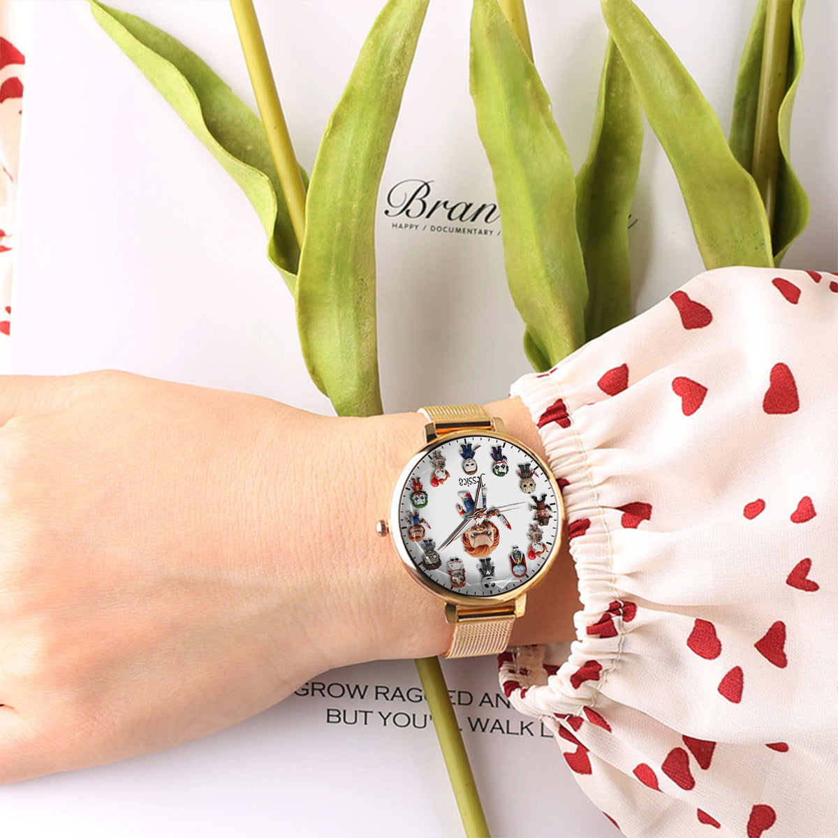 Just A Girl Who Loves Horror Movies - Personalized Women Hand Watch