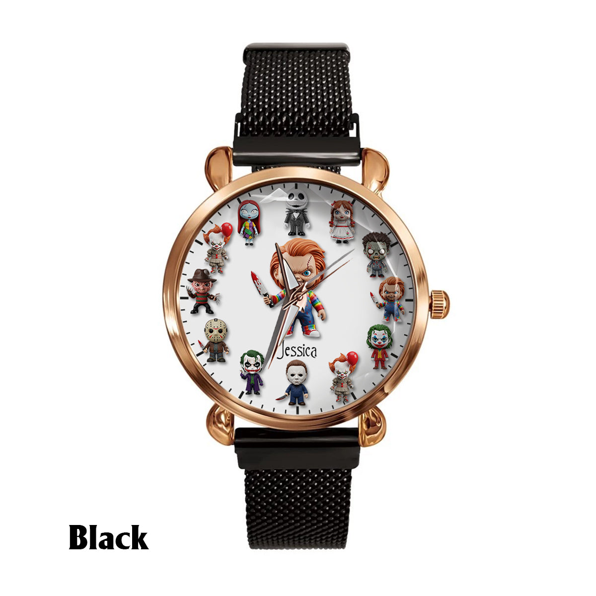 Just A Girl Who Loves Horror Movies - Personalized Women Hand Watch