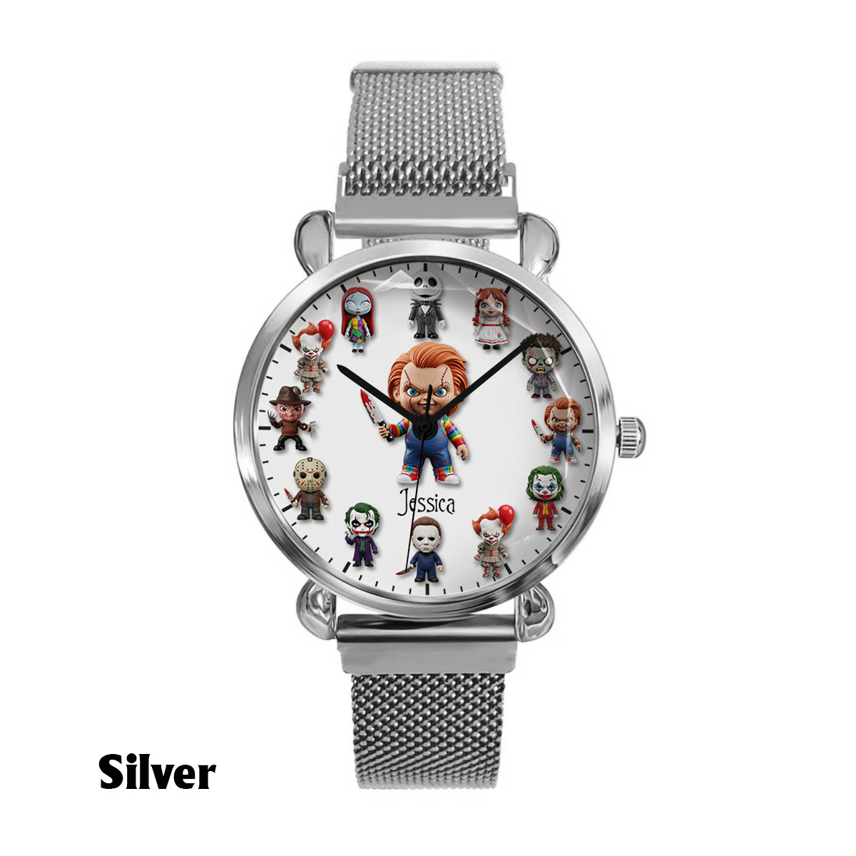 Just A Girl Who Loves Horror Movies - Personalized Women Hand Watch