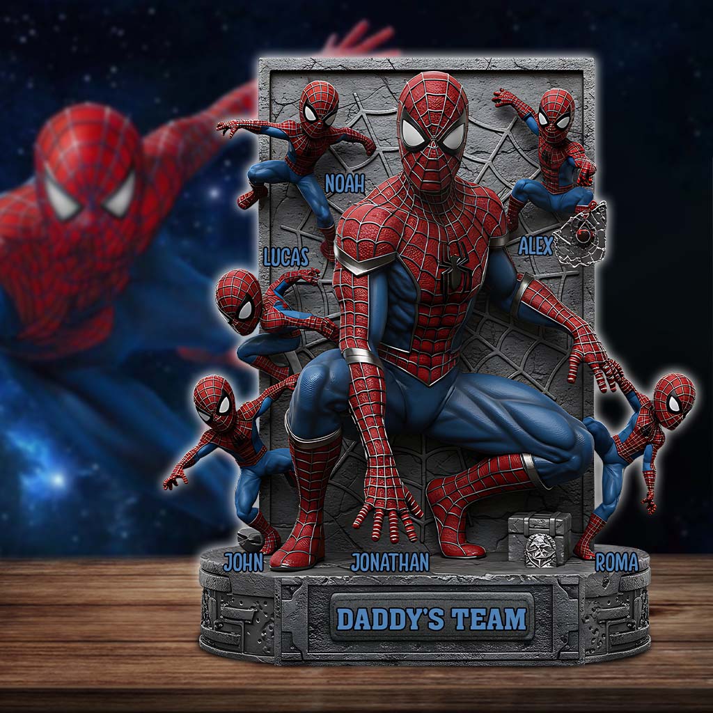 The Best Team - Personalized Father Custom Shaped Acrylic Plaque