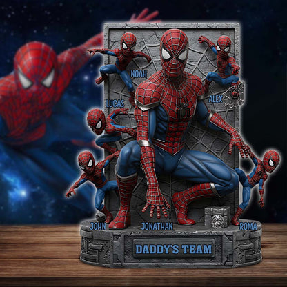 The Best Team - Personalized Father Custom Shaped Acrylic Plaque