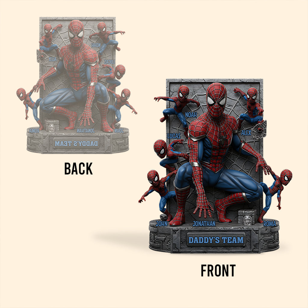 The Best Team - Personalized Father Custom Shaped Acrylic Plaque