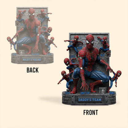 The Best Team - Personalized Father Custom Shaped Acrylic Plaque