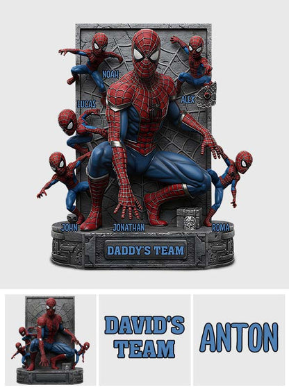 The Best Team - Personalized Father Custom Shaped Acrylic Plaque